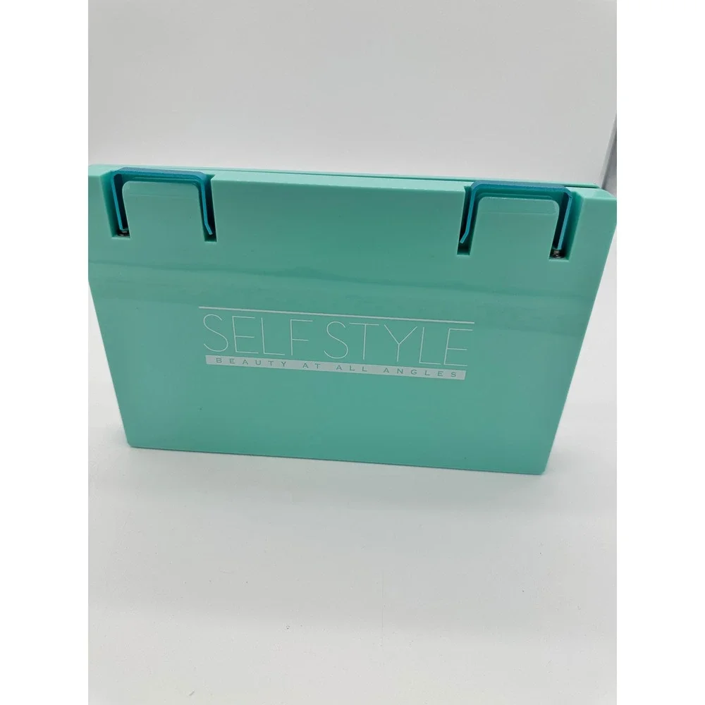 Self Style 3-Way Trifold Mirror Unisex‎ Hanging 360 Haircut Grooming Teal OS